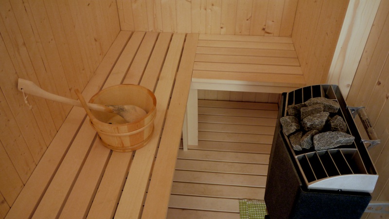 2 bedrooms & sauna in second floor